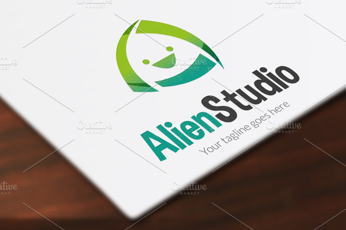 AlienStudio logo, a Branding & Logo Template by SvNProd