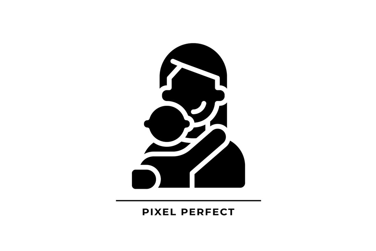 Mother black glyph icon, an Icon by IMG Visuals