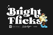 Bright Flicks, a Script Font by Nathatype (Thumbnail 1 of 10)