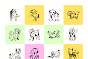 Dog Doodle Icons, a Solid Icon by Prosymbols (Thumbnail 7 of 8)