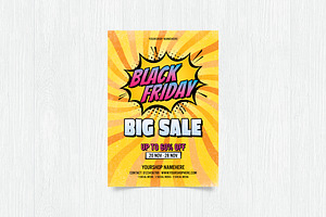 Black Friday Sale Flyer Template, a Flyer Template by DesignWorkz