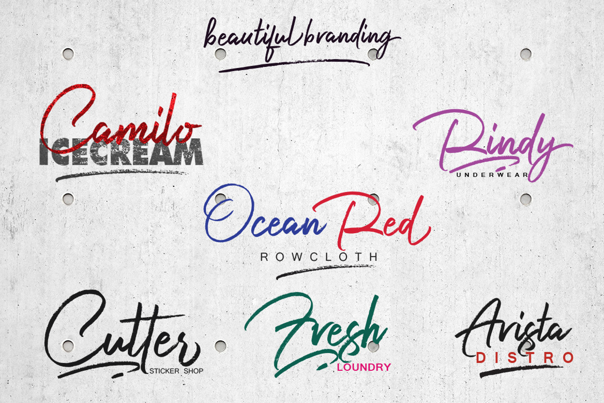 Harista Script, a Script Font by joelmaker (Photo 11 of 13)