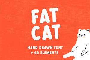 Fat Cat Hand Drawn Font