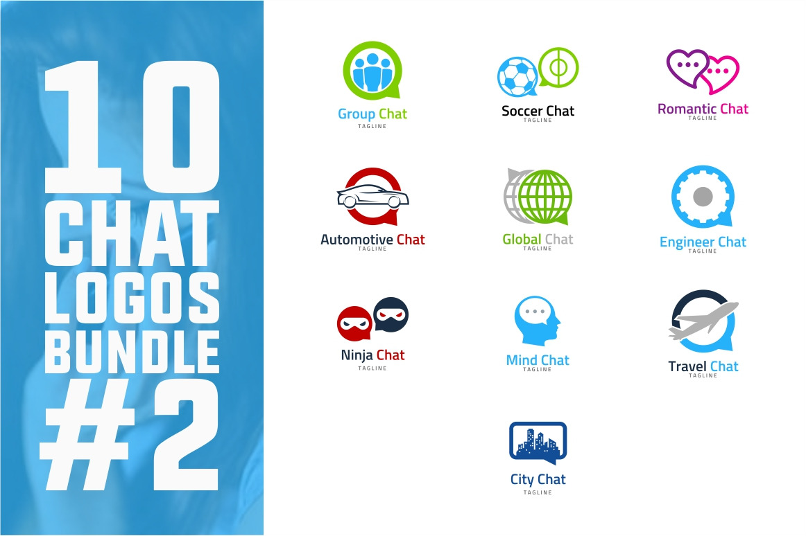 10 Chat Logo Bundle #2, a Branding & Logo Template by PutraCetol Studio