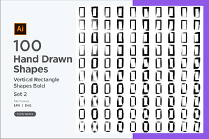 Vertical Rectangle Shape 100_2