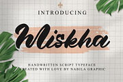 Miskha Handwriting Script, a Script Font by MC Creative (Thumbnail 1 of 12)
