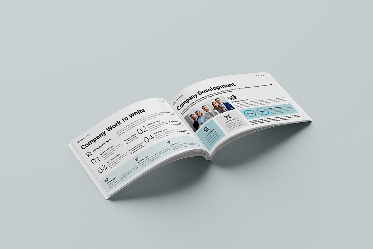 White Paper Template Landscape, a Brochure Template by Design-Art (Photo 6 of 9)