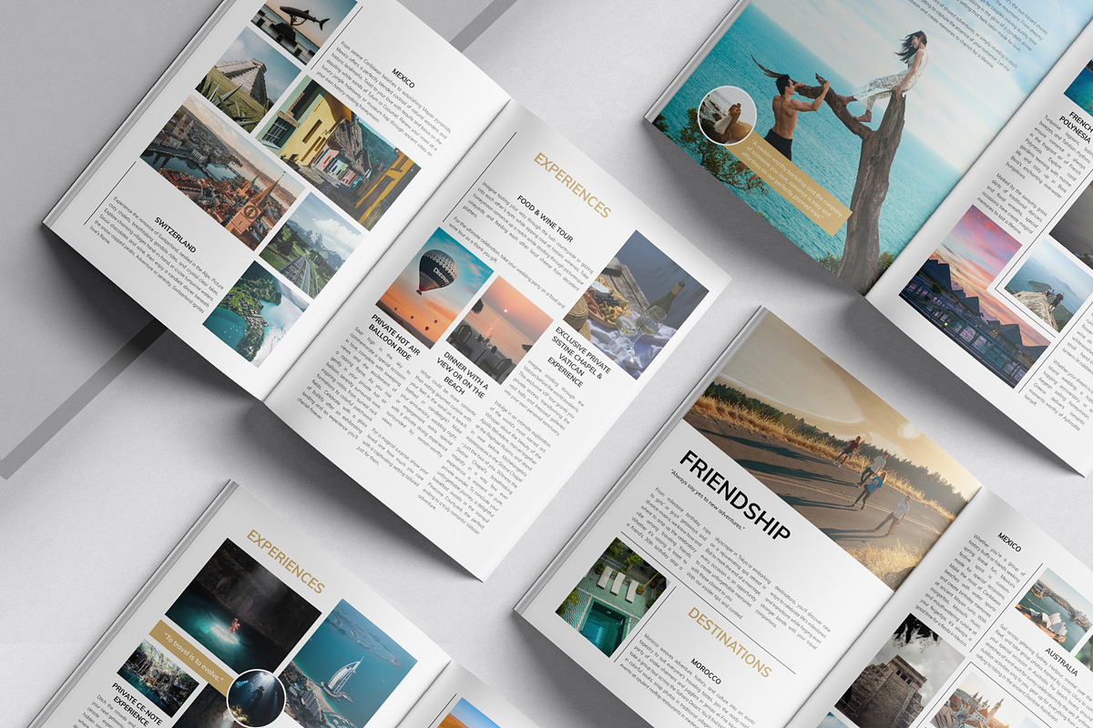 Luxury Travel Magazine Template, a Magazine Template by DesignCrest (Photo 6 of 11)