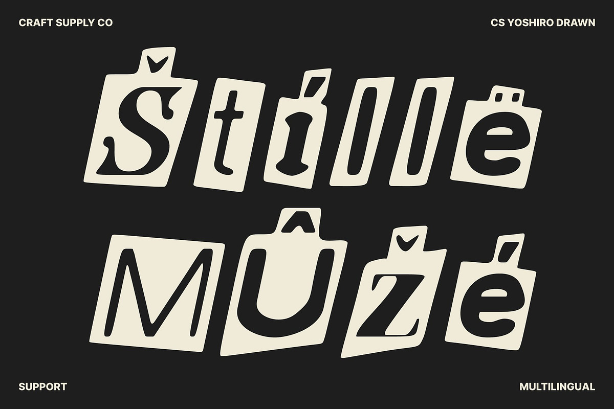 CS Yoshiro Drawn, a Sans Serif Font by Craft Supply Co. (Photo 7 of 8)