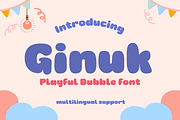 Ginuk, a Serif Font by twinstd (Thumbnail 1 of 13)