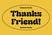 Geska Rolling - Groovy Retro Font, a Slab Serif Font by Kulokale (Thumbnail 10 of 10)