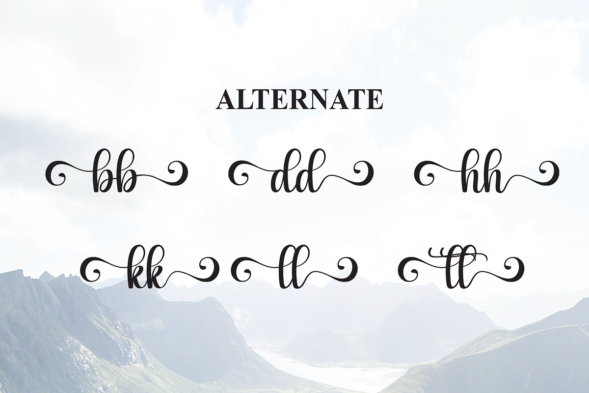 Highland | Script Font, a Handwritten Font by Scratchones (Photo 8 of 9)