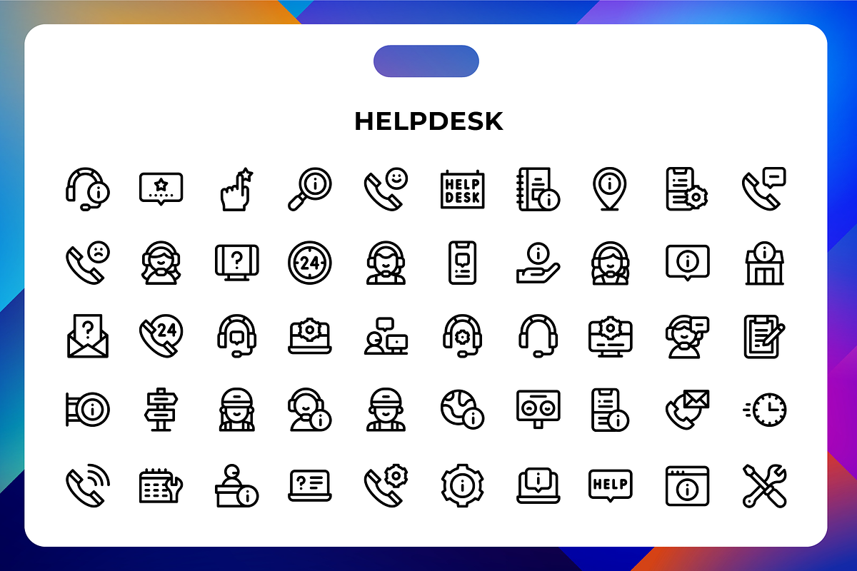 Helpdesk Icons, an Icon by Wencory