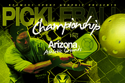 Pickleball Championship Sport Flyer, a Flyer Template by regalDRAW (Thumbnail 2 of 2)