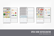 Fridge with food and empty, a Food Illustration by Good Studio (Thumbnail 1 of 5)