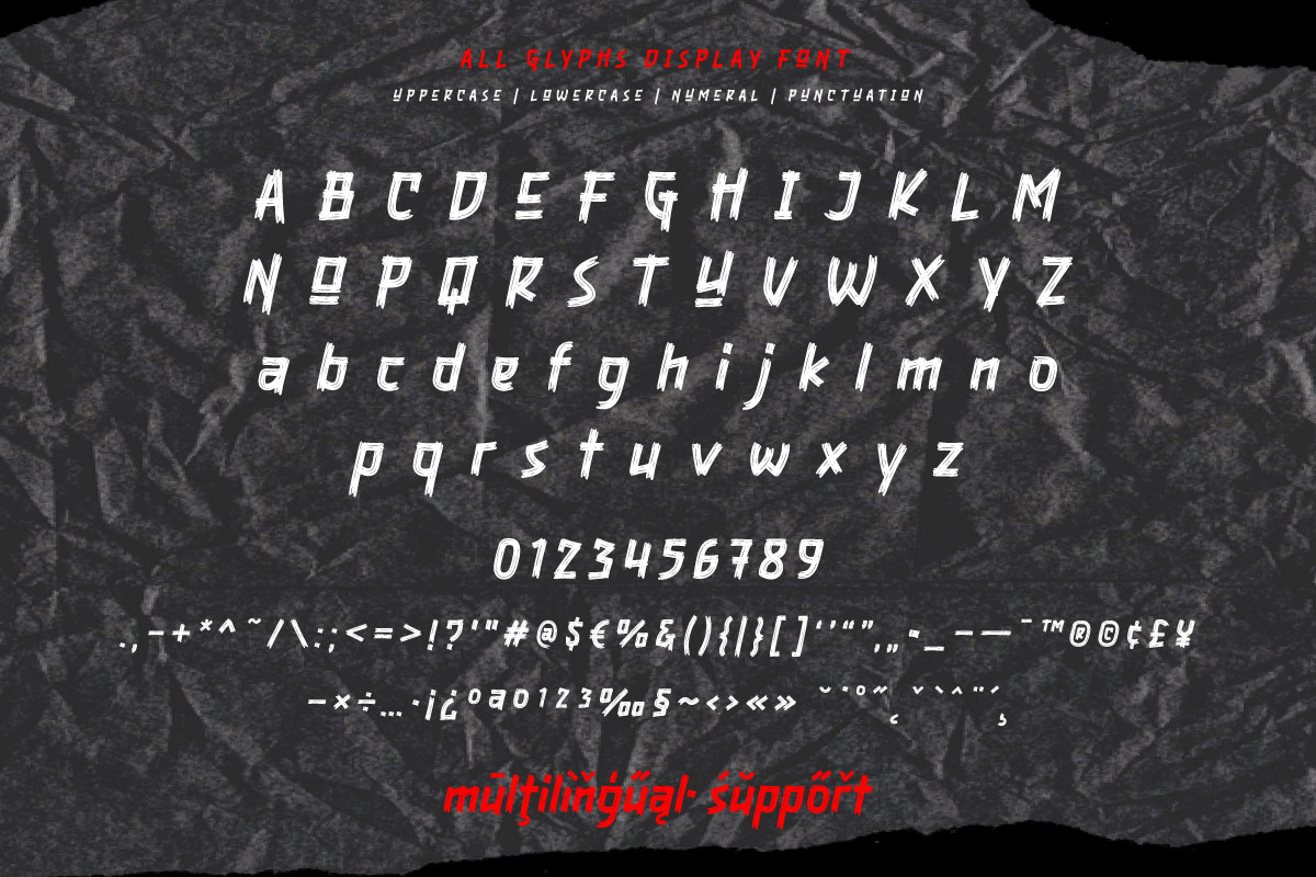 Bhore Punk - Display Font, a Font by trabaskriya (Photo 8 of 9)
