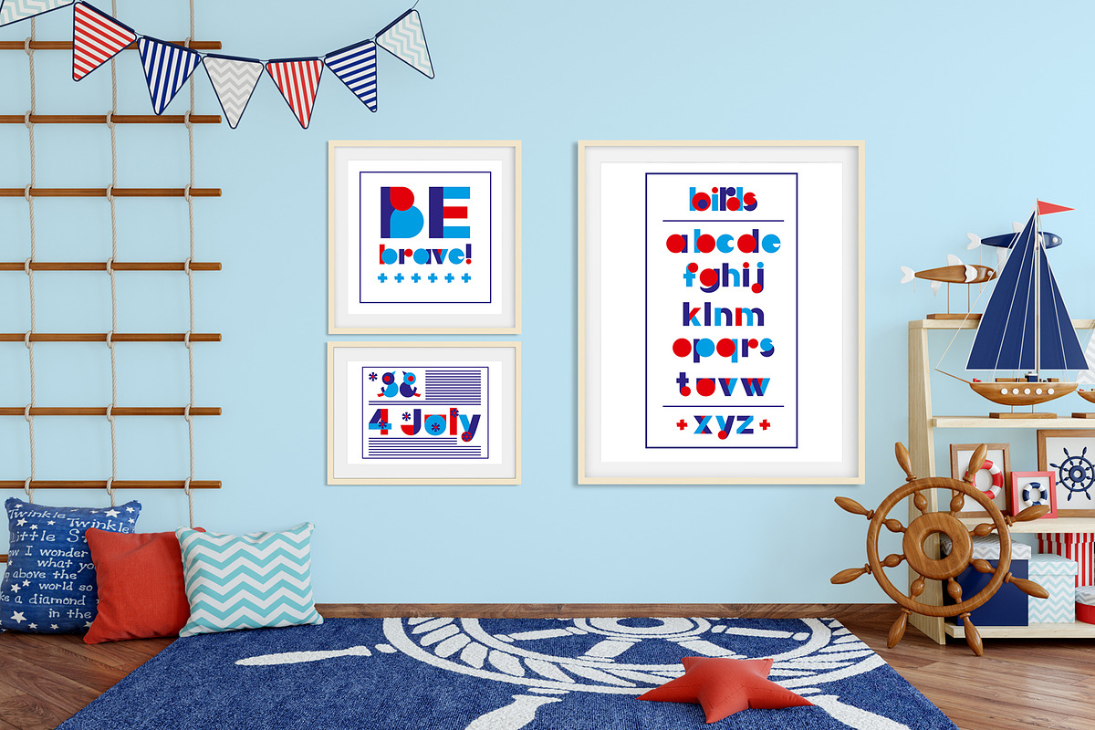 LOVE-BIRDS multicolor font preview 8