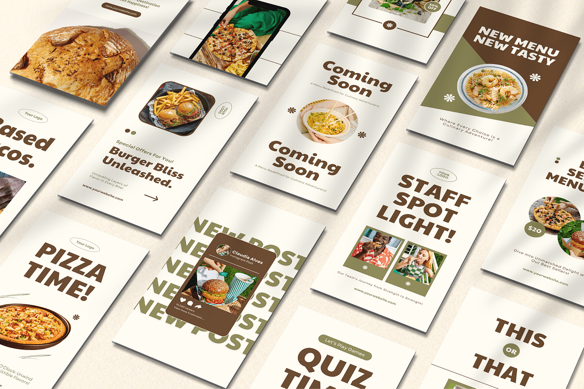 120 Food And Drink Intagram Template, a Social Media Template by Branding Victory STD (Photo 2 of 9)
