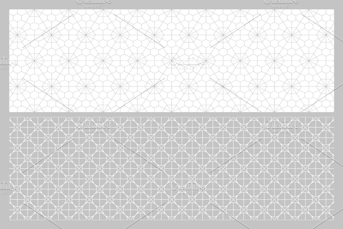 Elegant geometric seamless patterns, a Pattern Graphic by ExpressShop