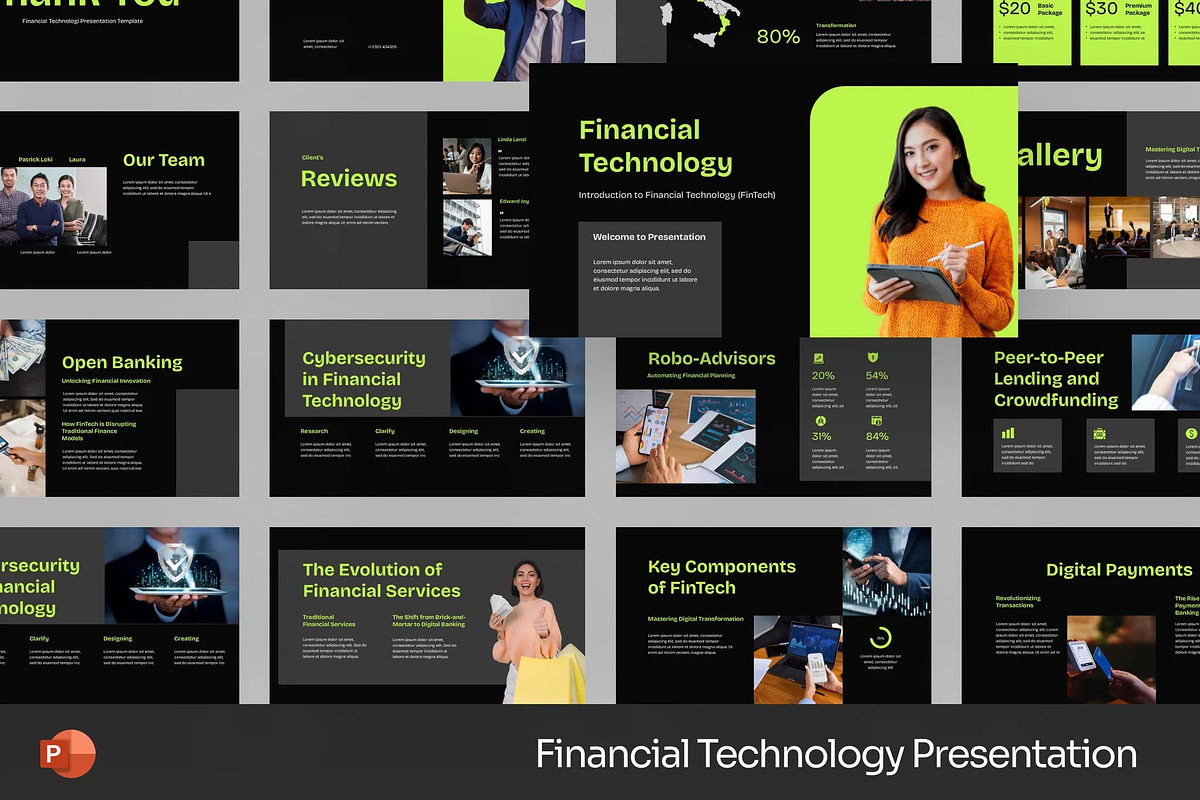 Financial Technology Powerpoint, a Presentation Template by Fit-tee (Photo 1 of 2)