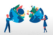 Building a Green Planet, an Illustration by Hurcastock! (Thumbnail 4 of 7)