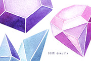 watercolor crystals, an Object Graphic by YuliaBiser (Thumbnail 2 of 4)