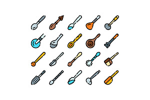 Kitchen spoons eating cooking, an Object Graphic by pikepicture