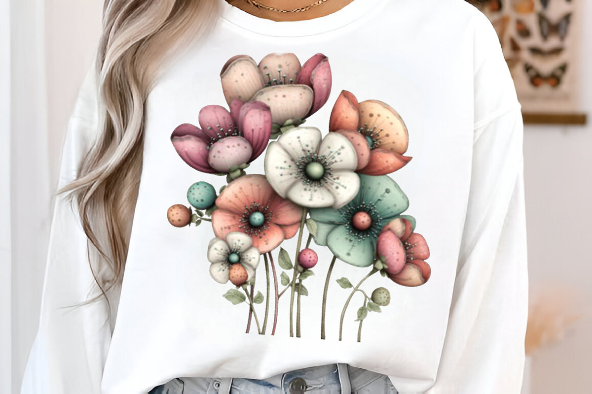 Whimsical spring flowers clipart, an Illustration by SinaCreation (Photo 6 of 11)