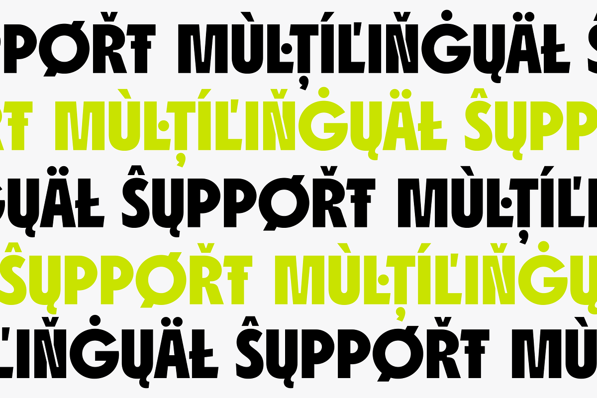 Agilov - A Bold Display Font, a Sans Serif Font by Ainun Jinan (Photo 4 of 9)