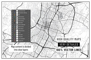 France City Street Maps - Print Art