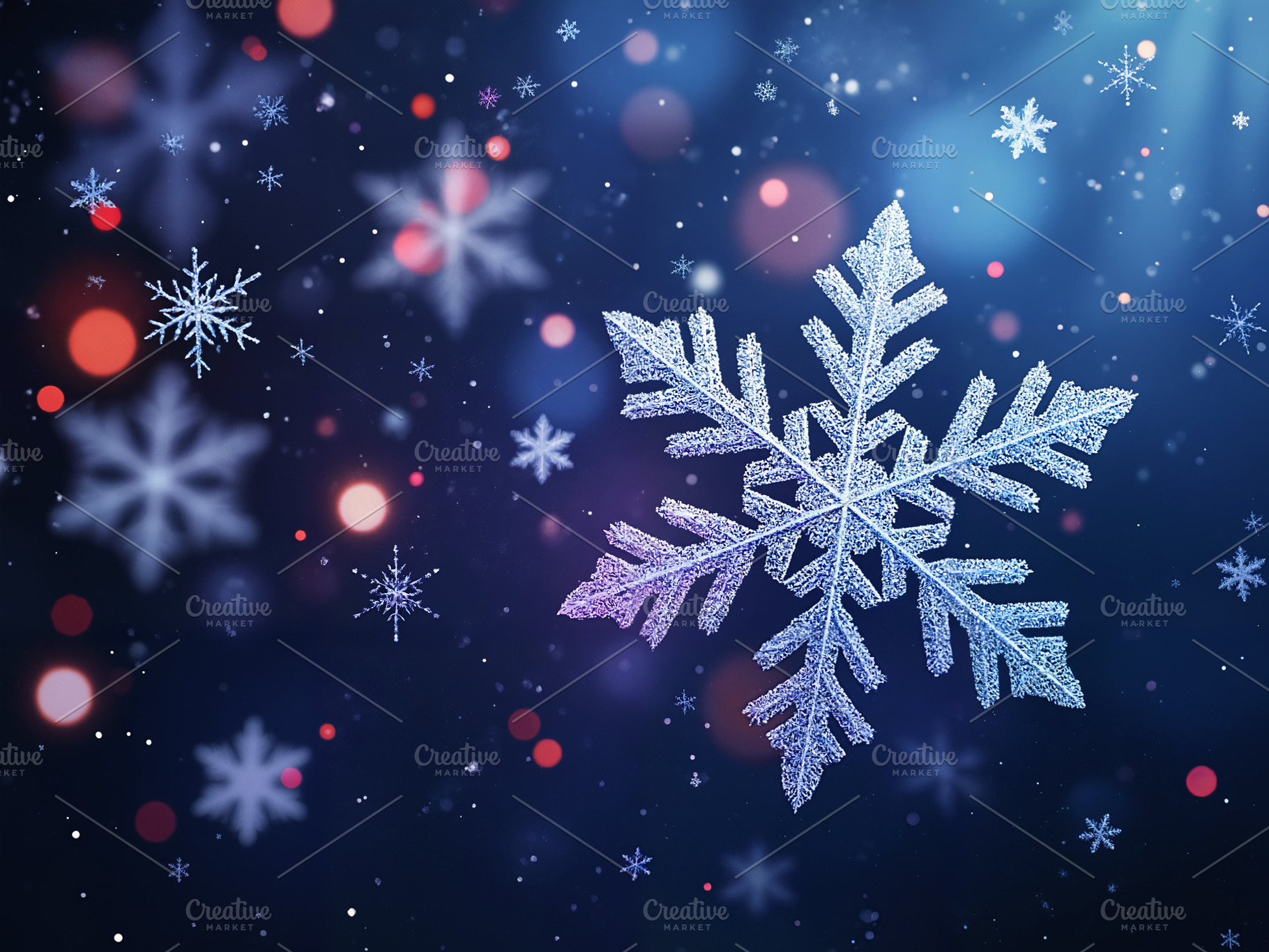 Snowflake Night Light Background, a Background Photo by h.utomo