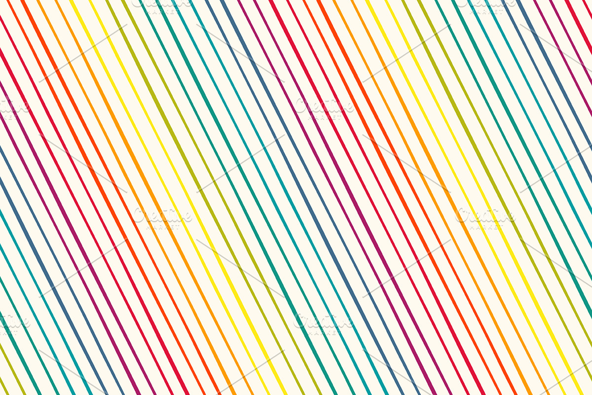 Rainbow geometric patterns, a Pattern Graphic by IreneArt illustrations (Photo 2 of 13)