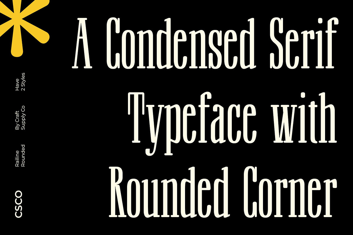Railine Rounded, a Serif Font by Craft Supply Co. (Photo 4 of 8)