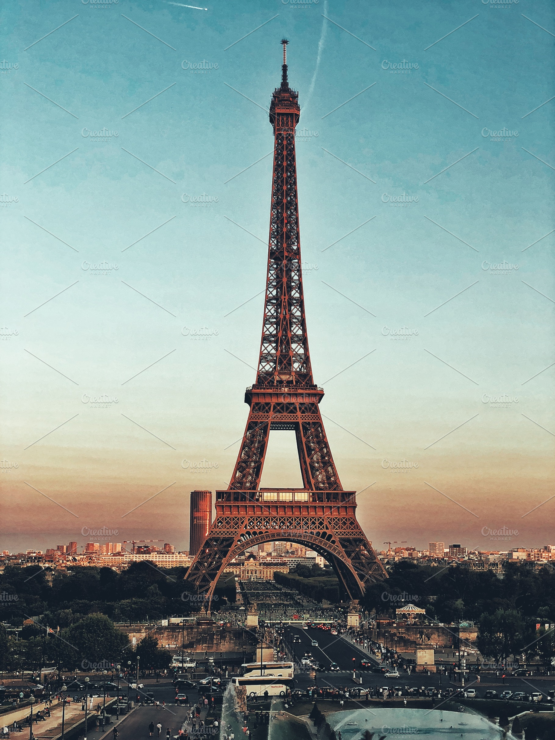 Eiffel tower featuring france, paris, and street, an Architecture Photo by Marie Dumora