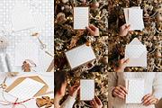 Christmas postcard mockup set 1 v2, a Print Template by Mocart (Thumbnail 14 of 14)