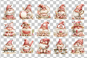 Beach Gnome Watercolor Clipart, a Seasonal Illustration by Nicolle's Colorful Art (Thumbnail 3 of 6)