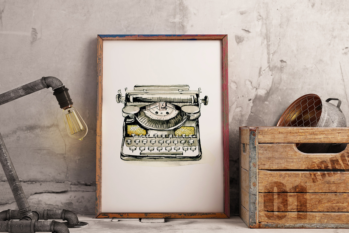 Vintage Lifestyle. Retro devices, a Decorative Illustration by iri-illustration (Photo 3 of 12)