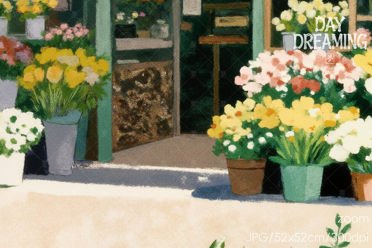 Dreamy Watercolor Flower Shop, a Decorative Illustration by yahu88studio (Photo 2 of 3)