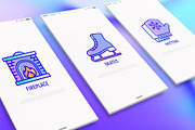 Winter | 16 Thin Line Icons Set, an Outline Icon by Alex Blogoodf (Thumbnail 2 of 9)