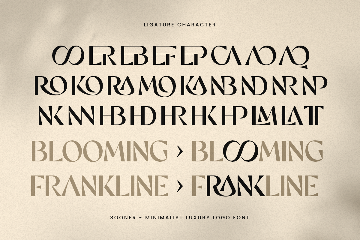 Sooner - Minimalist Luxury Logo Font, a Sans Serif Font by Sensatype (Photo 10 of 13)