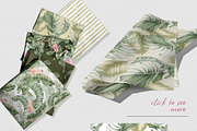 Tropical leaves watercolor patterns, a Pattern Graphic by Kate Lanbina (Thumbnail 10 of 16)