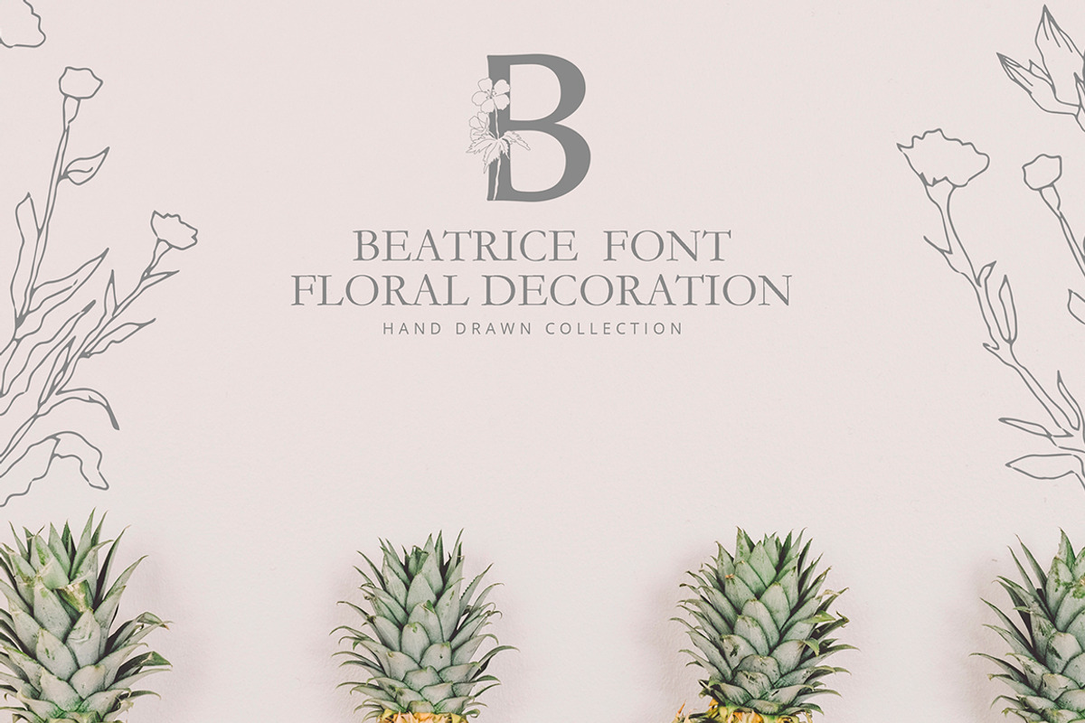 Floral alphabet - BEATRICE preview 6