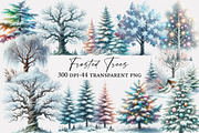 Frosted Trees  Clipart, an Illustration by Designworld (Thumbnail 1 of 5)