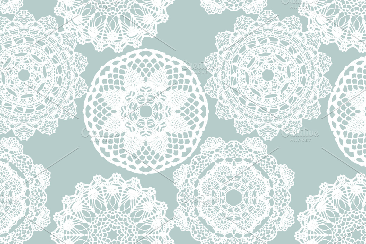 7 Crochet seamless patterns, a Pattern Graphic by tamara.comotomka (Photo 4 of 7)