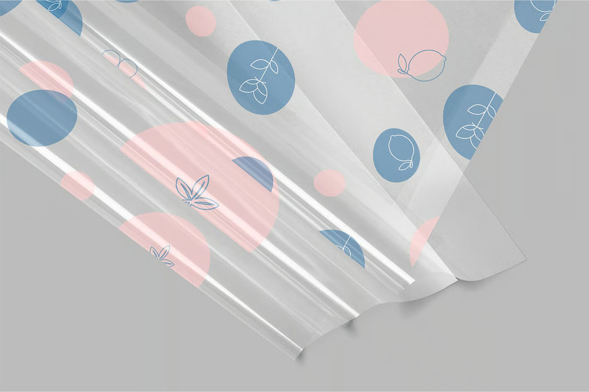 Transparent Wrapping Sheet Mockups, a Packaging Mockup by megostudi0 (Photo 2 of 6)