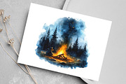 Watercolor Cowboy Halloween Clipart, an Illustration by Canvas Craft (Thumbnail 4 of 7)