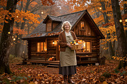 30 Autumn Bokeh Digital Backdrops, a Background Graphic by 3Motional (Thumbnail 11 of 18)