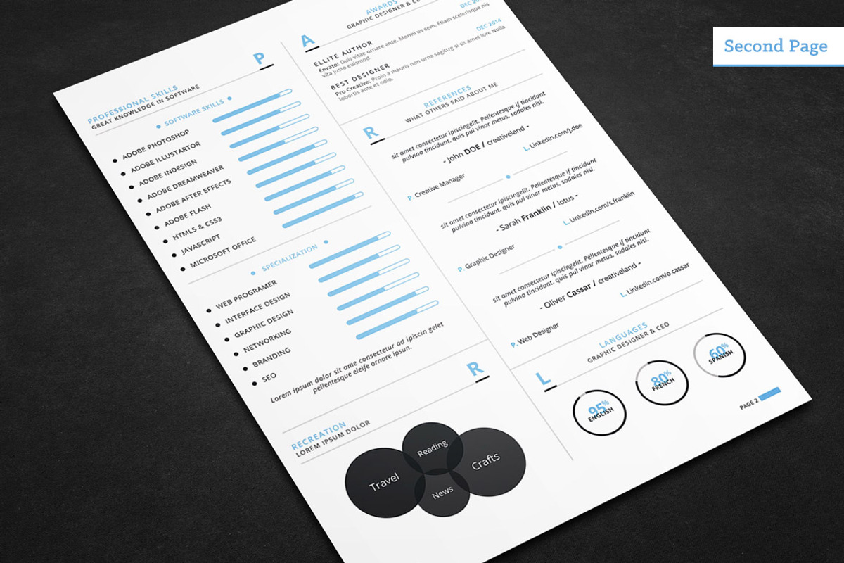 The Clean Resume, a Resume Template by CodePower (Photo 2 of 5)
