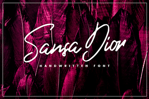 Sansa Dior - Signature Font