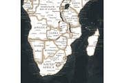 Vector World Map - Large&Detailed, a Decorative Illustration by PorcuPen Works (Thumbnail 2 of 8)